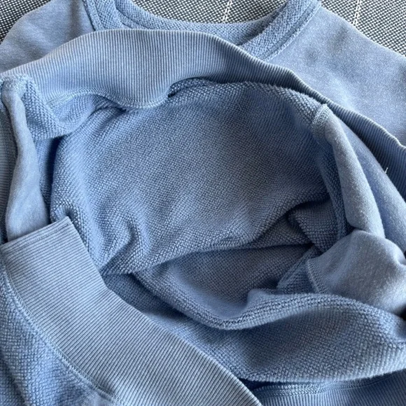 Aerie Oversized Periwinkle Blue Sweatshirt - Picture 7 of 8